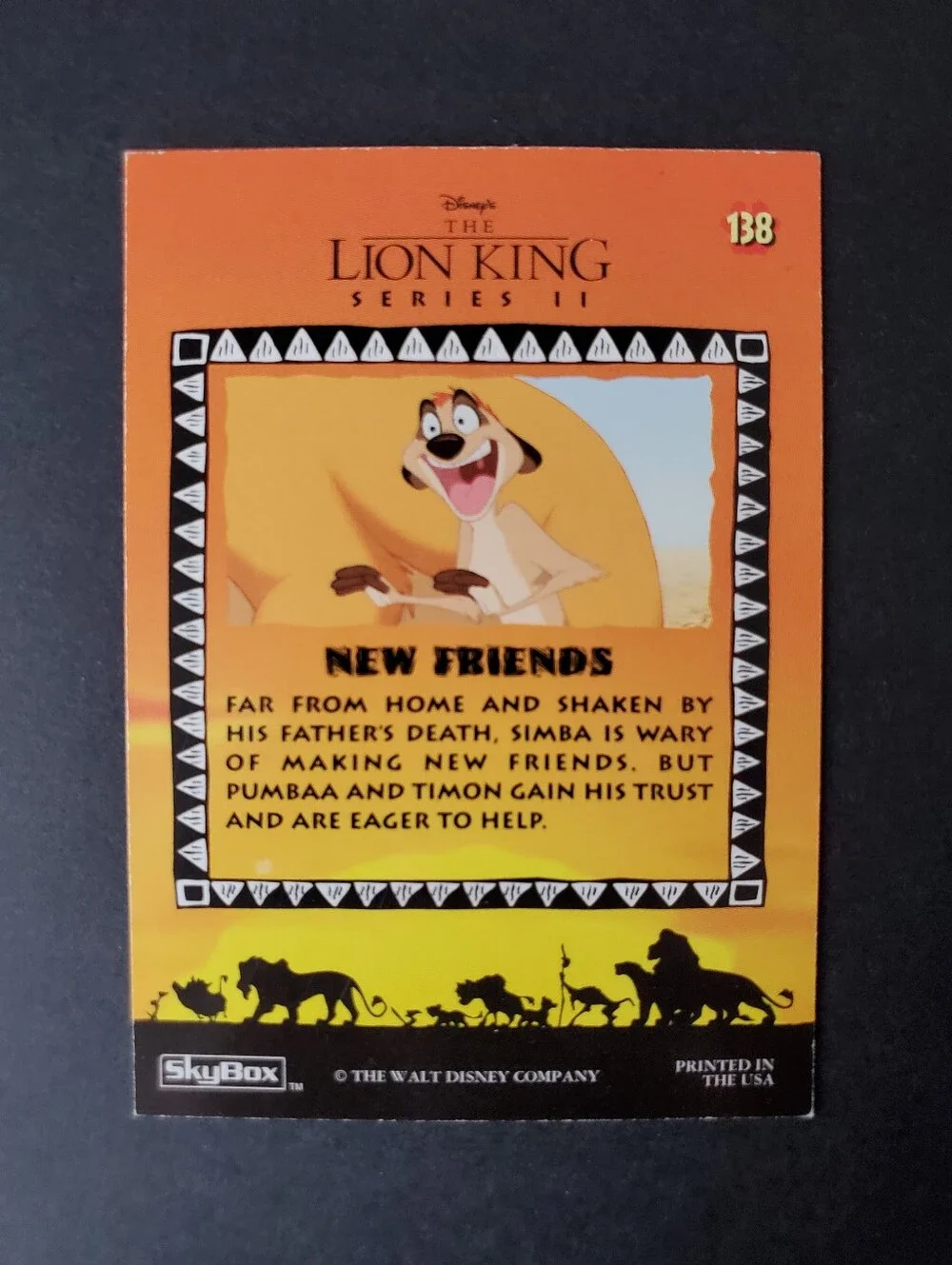 SkyBox/Disney | The Lion King: Series II | New Friends 138 | MP Trading Card